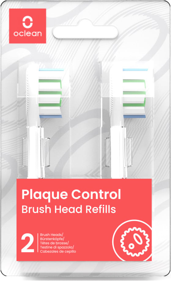 Oclean Plaque Control harjapea, valge, 2 tk