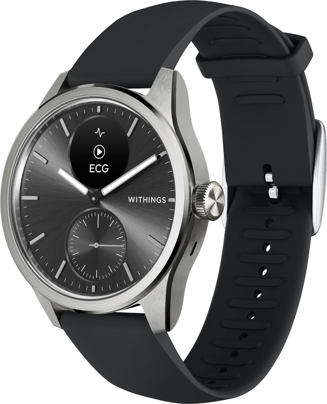 2_897796-1265x1560-1.jpg Withings Scanwatch 2 nutikell, 42 mm, must - Pilt 1