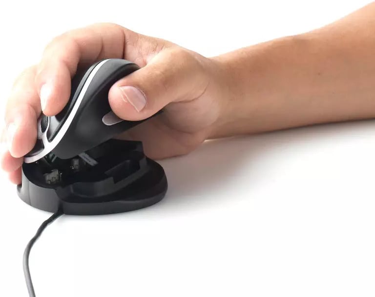 OysterMouse ergonoomiline parem-vasak vertikaalne hiir - Image 3
