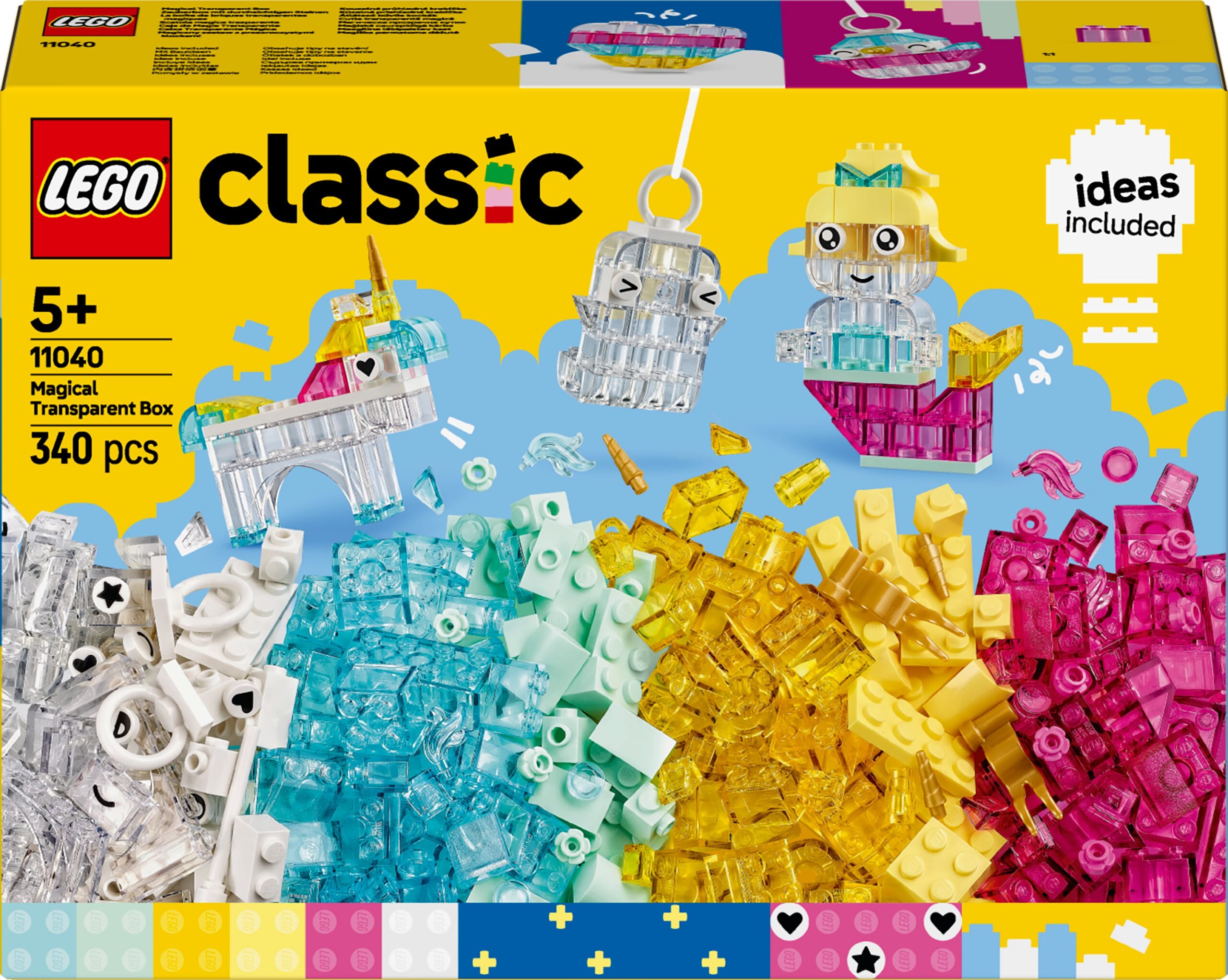 LEGO Classic 11040 - läbipaistvate klotside võlukarp