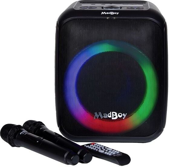 MadBoy TOTAL S akutoitel karaokemasin juhtmevabade mikrofonidega