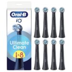 Oral-B iO Ultimate Clean mustad vahetusharjad, 8 tk, mustad