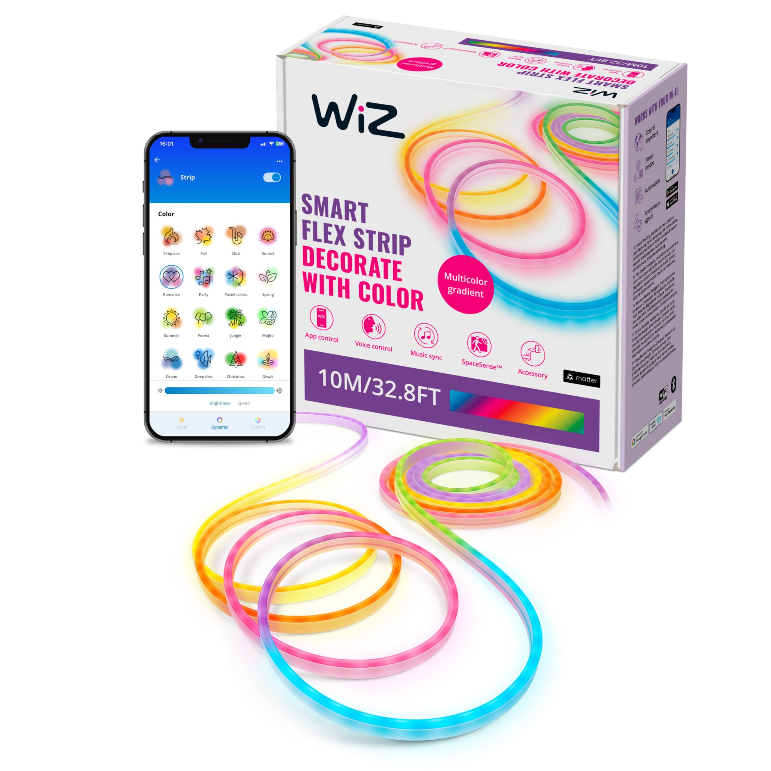 WiZ RGBIC neoonriba 10 m