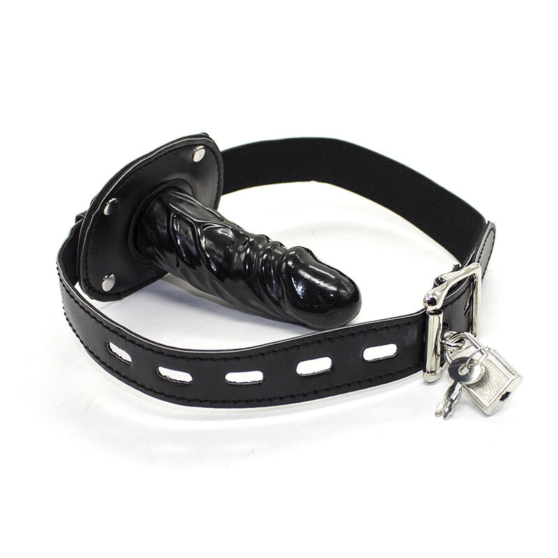 TPE PENIS GAG WITH PADLOCK L - Image 2