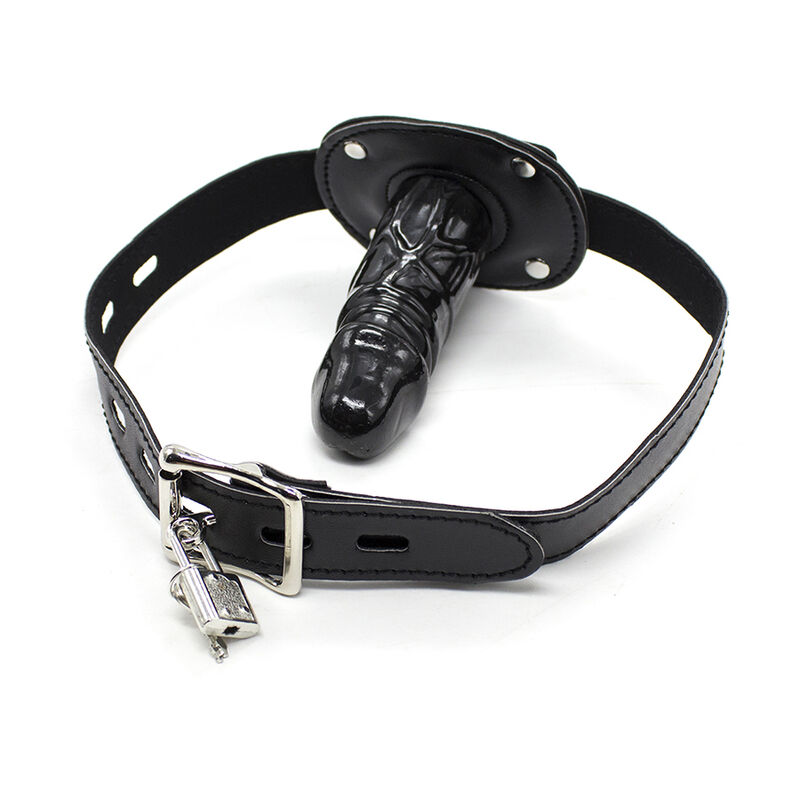 TPE PENIS GAG WITH PADLOCK L