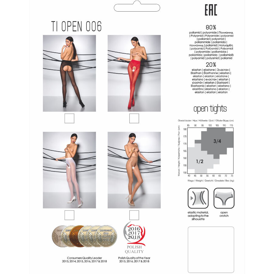 TIOPEN 006 BLACK TIGHTS 3/4 30 DEN - Image 4