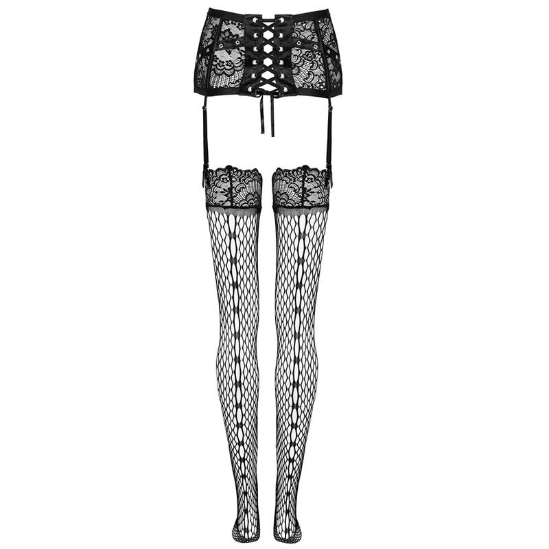 GARTER BELT + STOCKINGS BLACK - Image 5