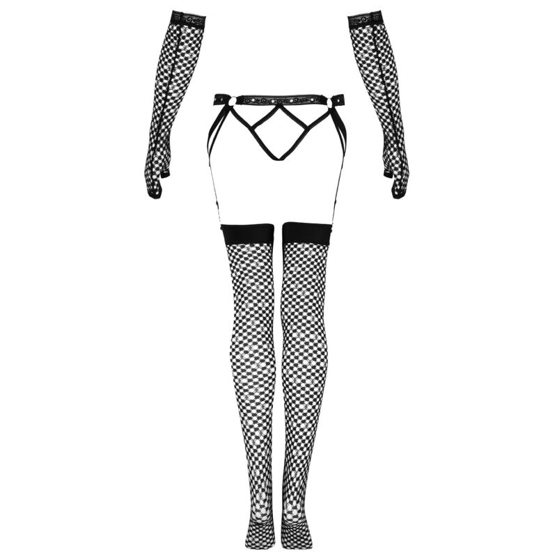 NEMALIA SET GARTER + STOCKINGS + GLOVES BLACK - Image 5