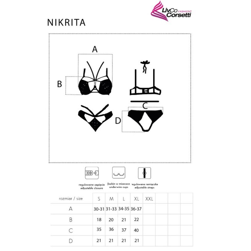 NIKRITA LC 90647 BRA + PANTIES BLACK L - Image 4
