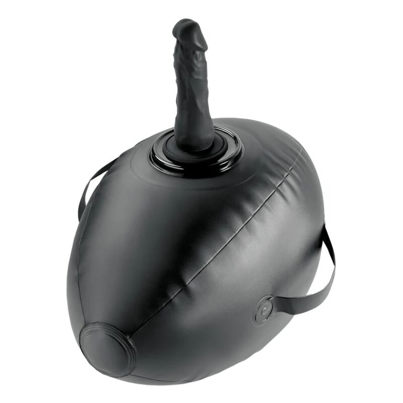 BODY DOCK INFLATABLE LOVE BALL WITH DILDO BLACK 41.9 CM