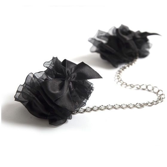 INDISCRETS FROU FROU ORGANZA HANDCUFFS - Image 2
