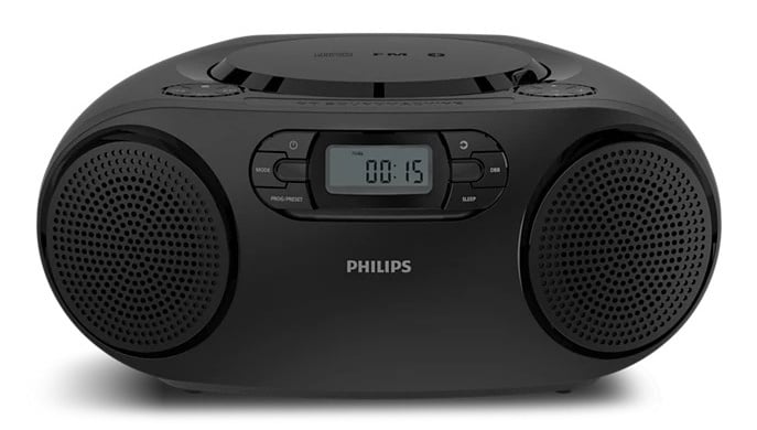 Philips TAZ2000B/10 kaasaskantav CD-mängija FM-raadioga, must