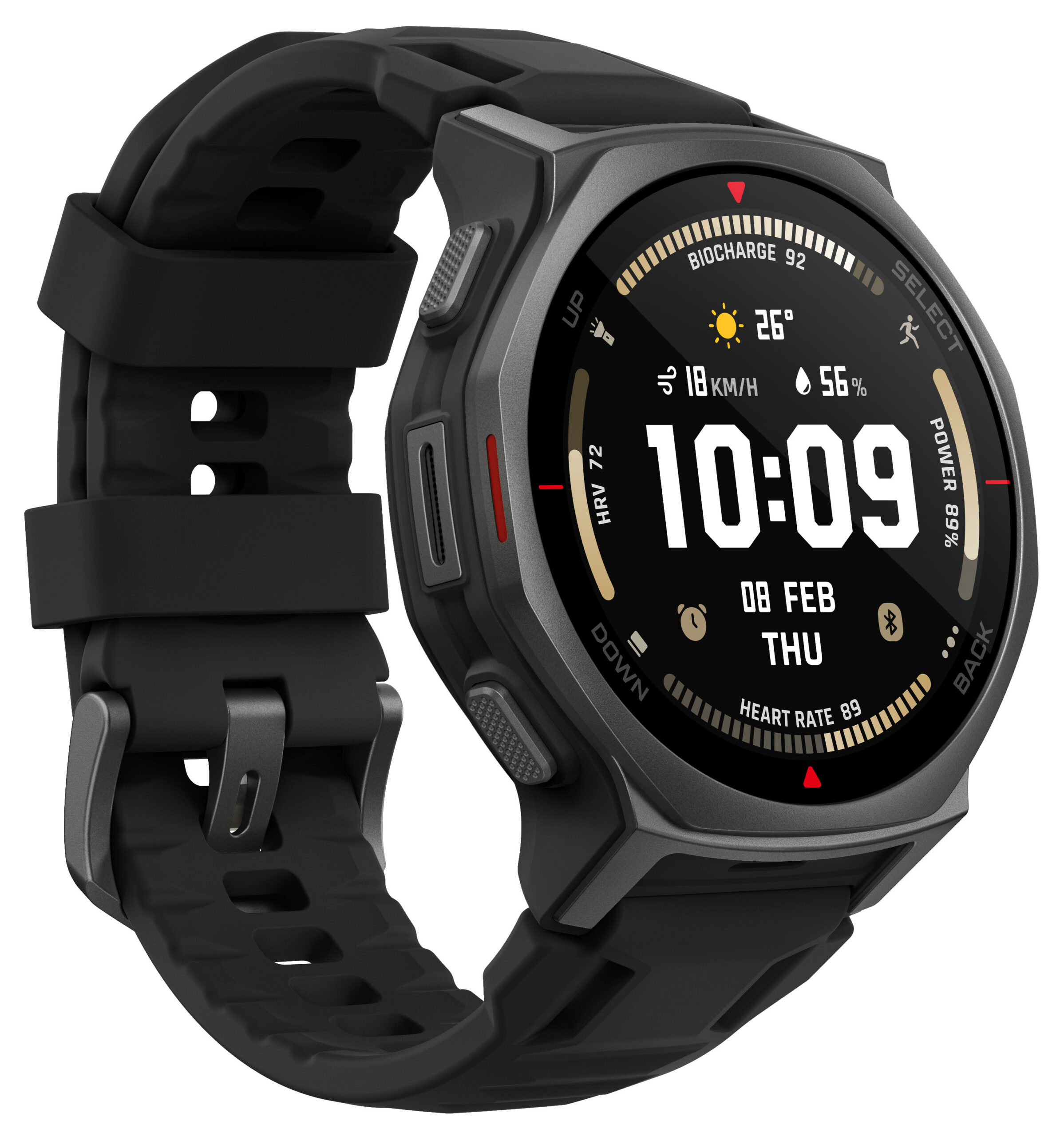 05_5000_5000-2995x3198-1.jpg Amazfit T-Rex 3 Pro 44mm nutikell, taktikaline must - Pilt 1