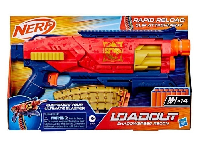 NERF Loadout Shadowspeed luurevaht Kuulpüstol