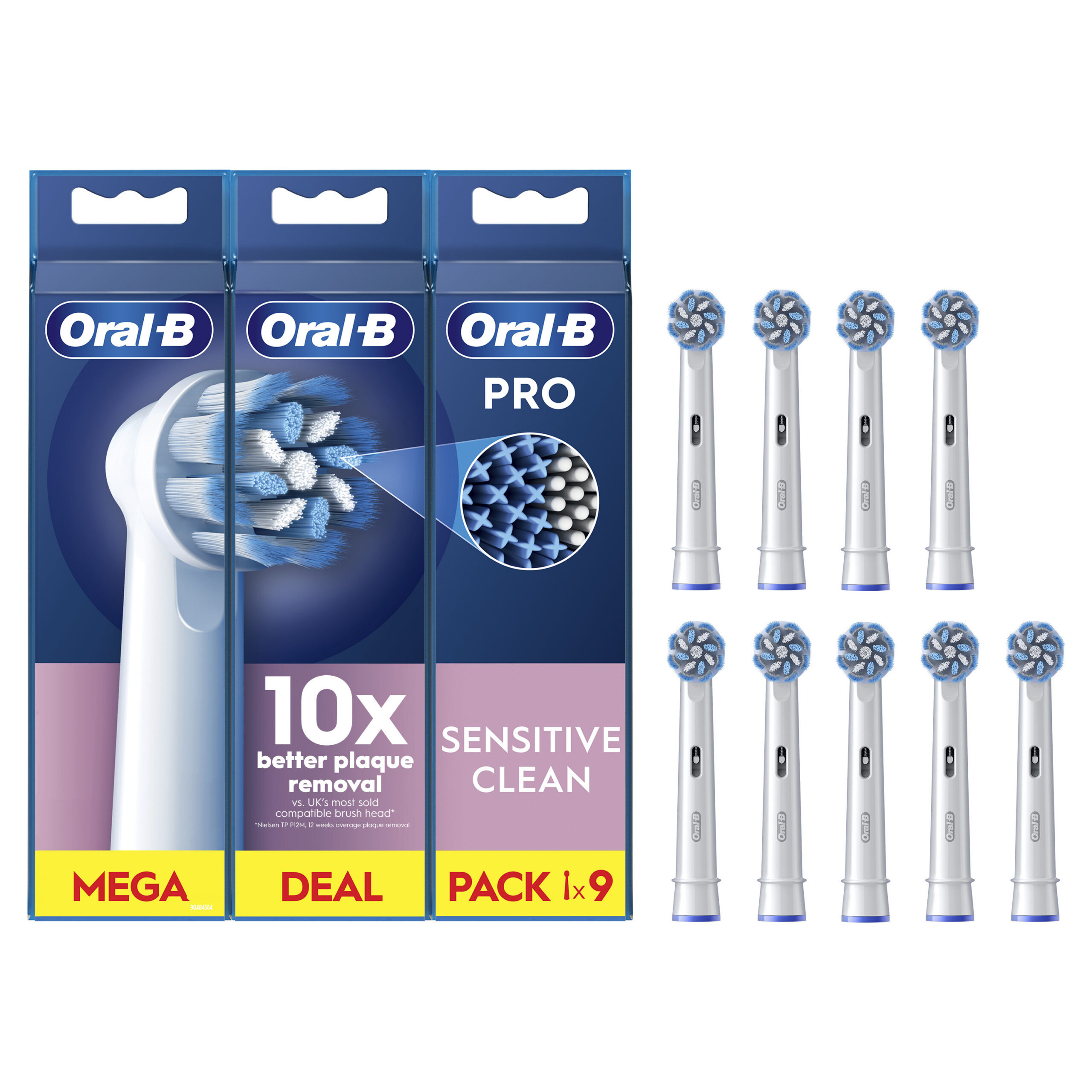 Oral-B Pro Sensitive Clean vahetusharjad, 9 tk