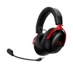 HyperX Cloud III S juhtmevabad mängukõrvaklapid, must/punane - Pilt 4