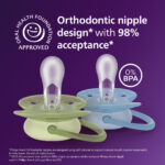 Philips Avent Ultra Soft lutt, 6–18 kuud, hall/roheline, 2 tk - Pilt 3