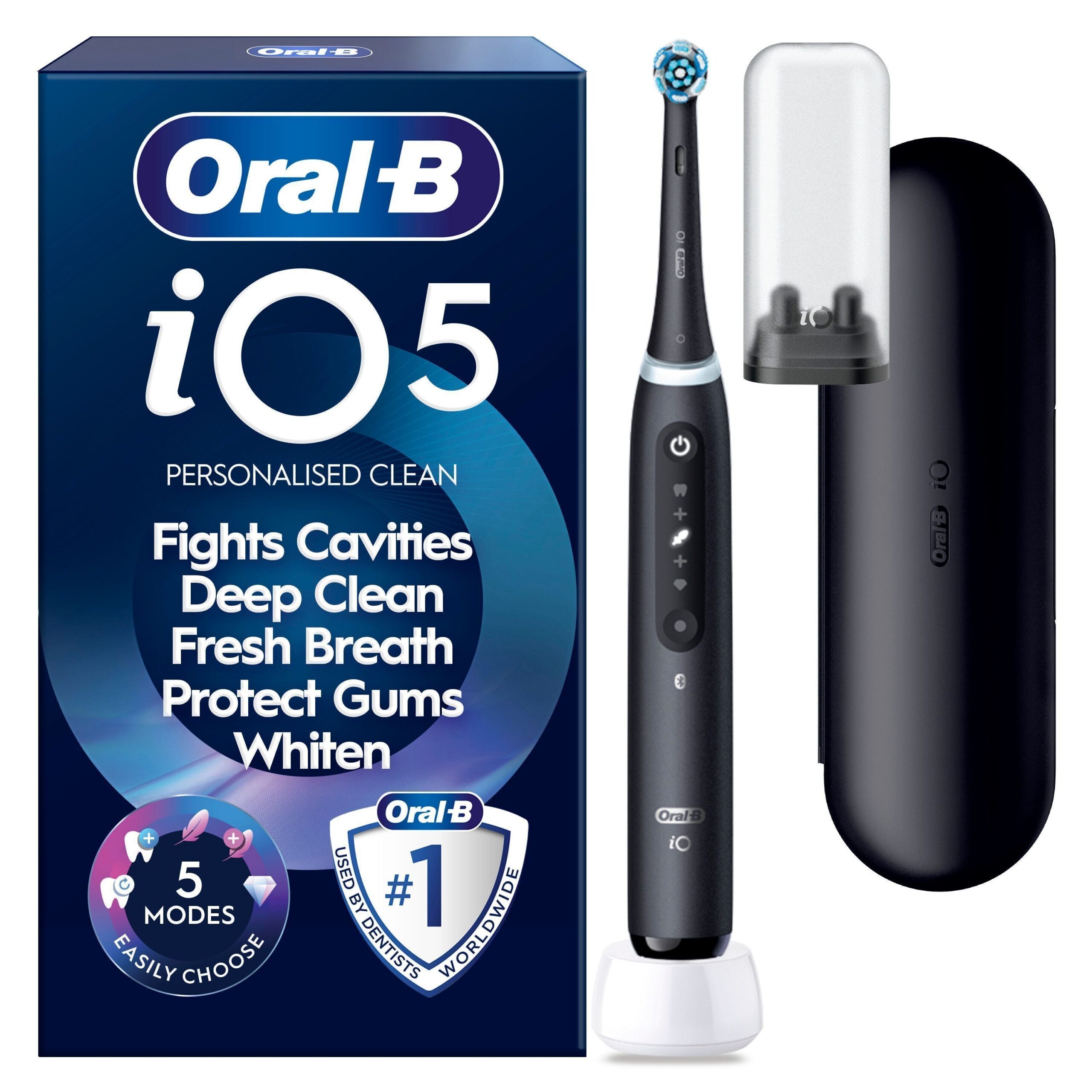 Oral-B iO5 elektriline hambahari, must + reisiümbris
