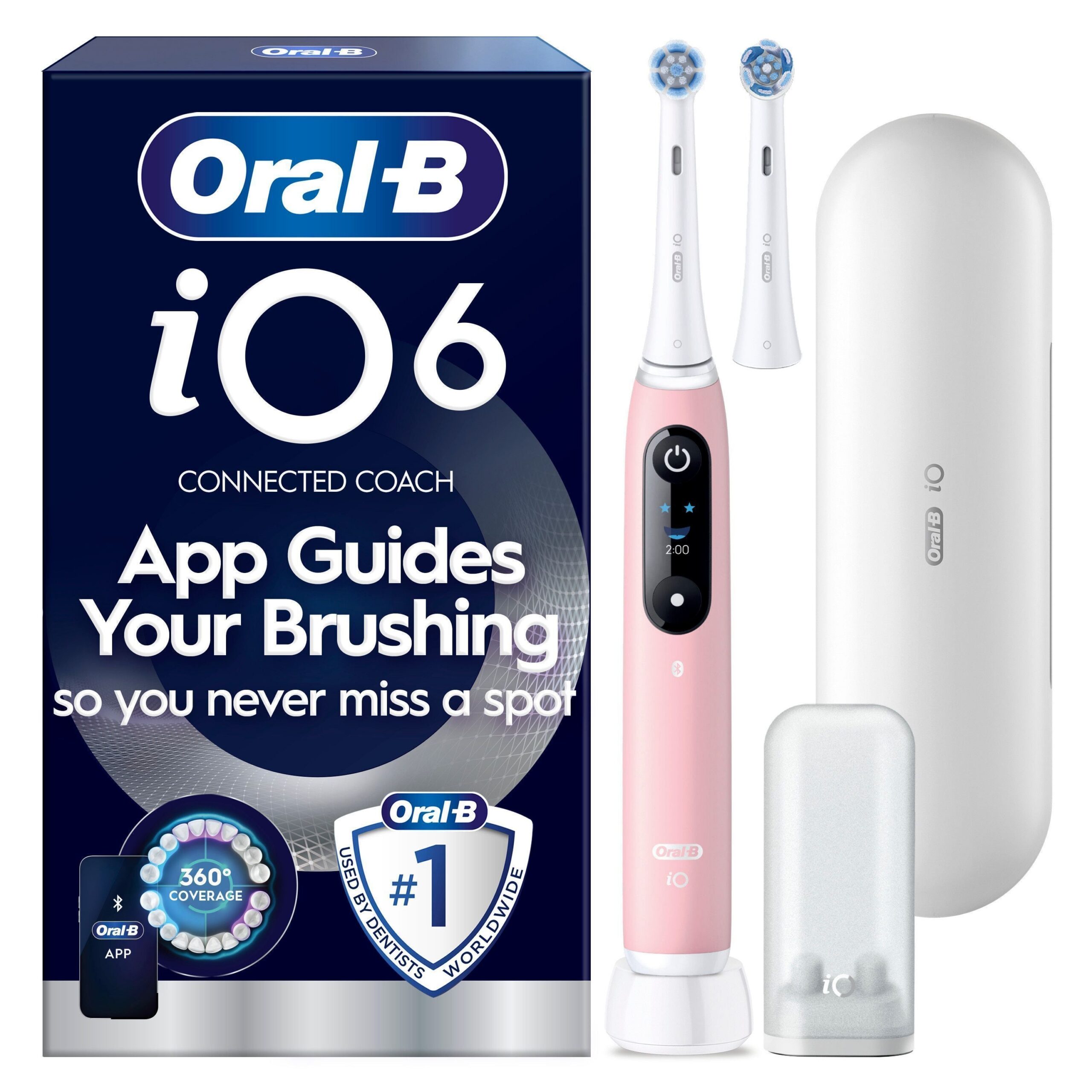 2_1032131-3000x3000-1.jpg Oral-B iO6 elektriline hambahari, roosa + reisiümbris - Pilt 1