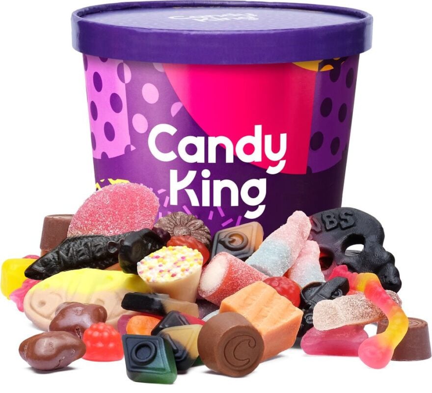 CandyKing lahtiste kommide segu, 620 g