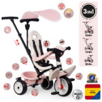 Smoby Baby Balade kolmerattaline jalgratas, roosa - Pilt 2