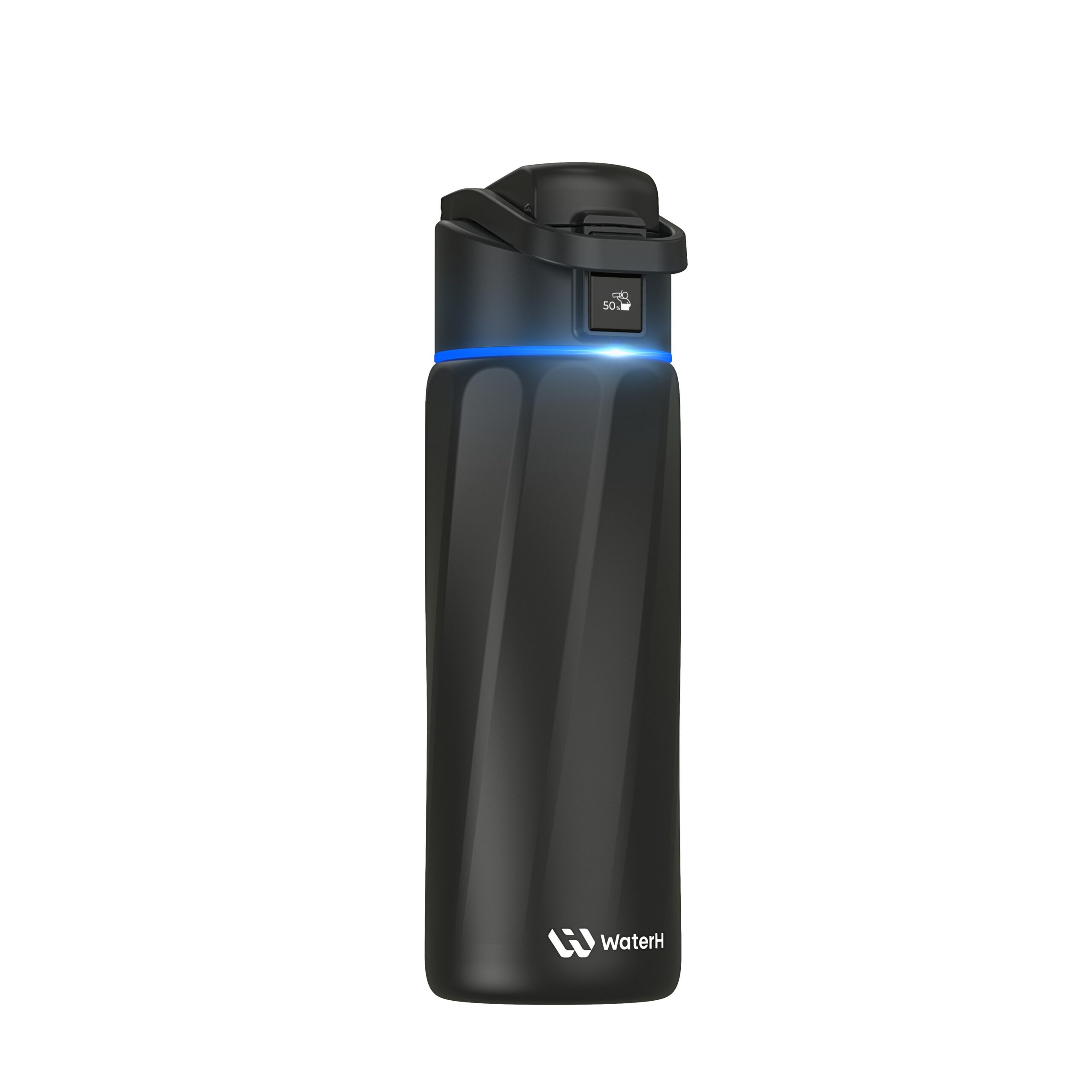 WaterH BOOST Chug Lid nutikas joogipudel, 710 ml, must