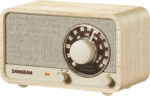 Sangean WR-8 FM-raadio Bluetoothiga, valge tamm