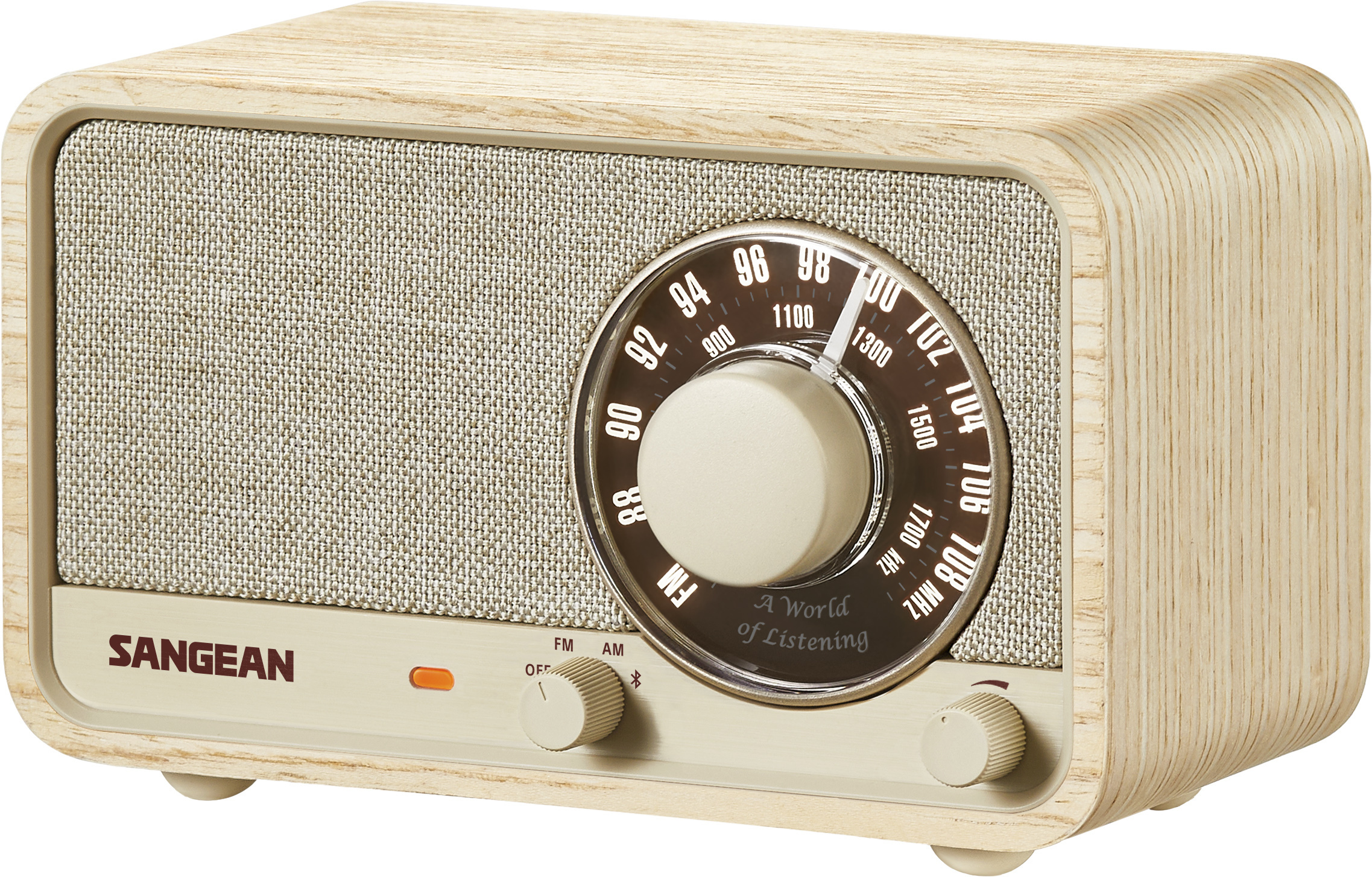 2_1036619-2275x1454-1.jpg Sangean WR-8 FM-raadio Bluetoothiga, valge tamm - Pilt 1