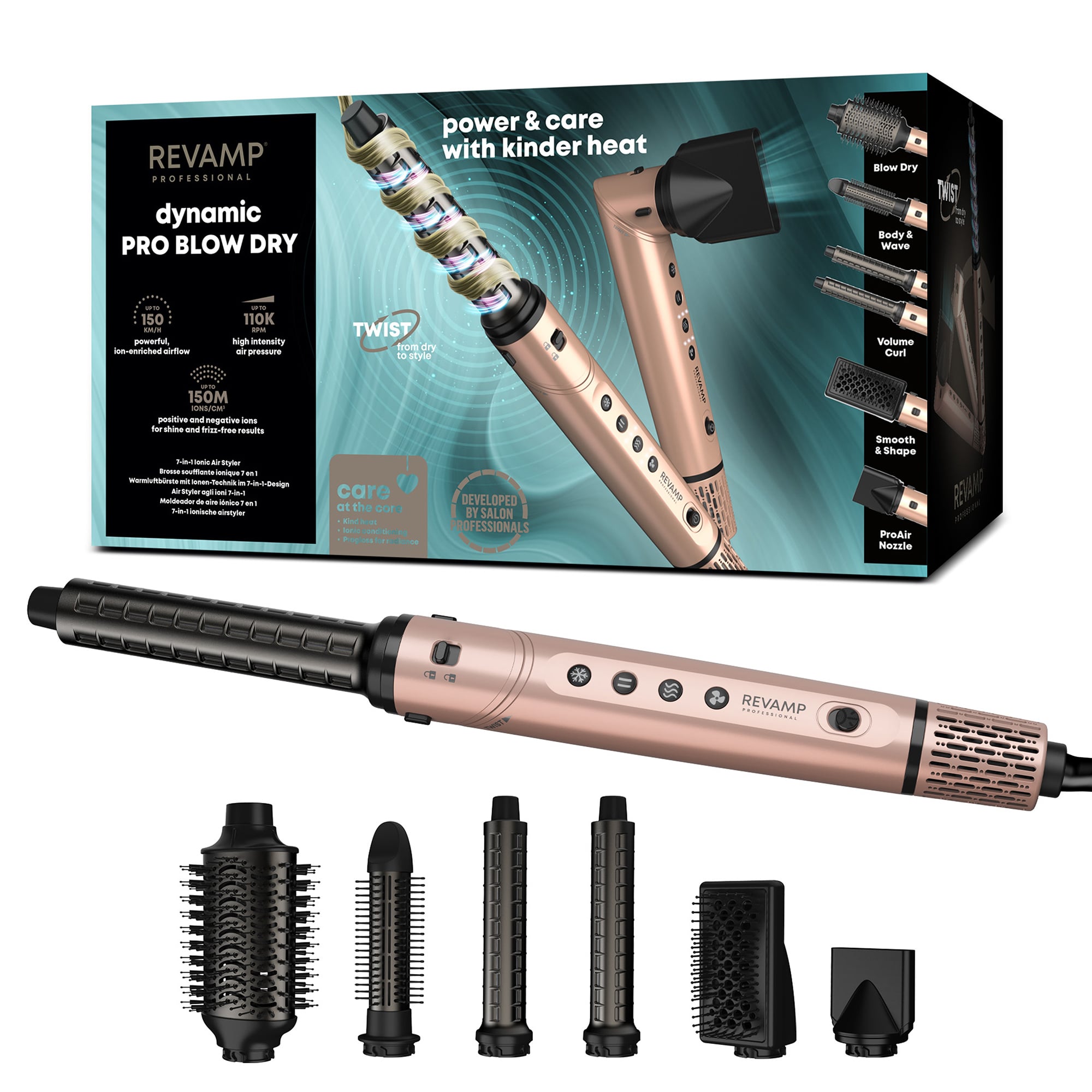Revamp Dynamic Radiance Pro Blow Dry 7in1 ioonmultistiiler (DR-2850GD-EU)