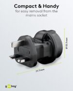 Goobay 95307 reisiadapter, eu-uk - Pilt 3