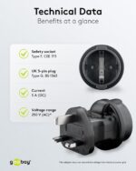 Goobay 95307 reisiadapter, eu-uk - Pilt 4