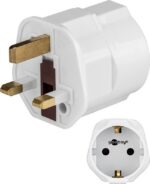 Goobay 45353 reisiadapter, eu-uk, valge