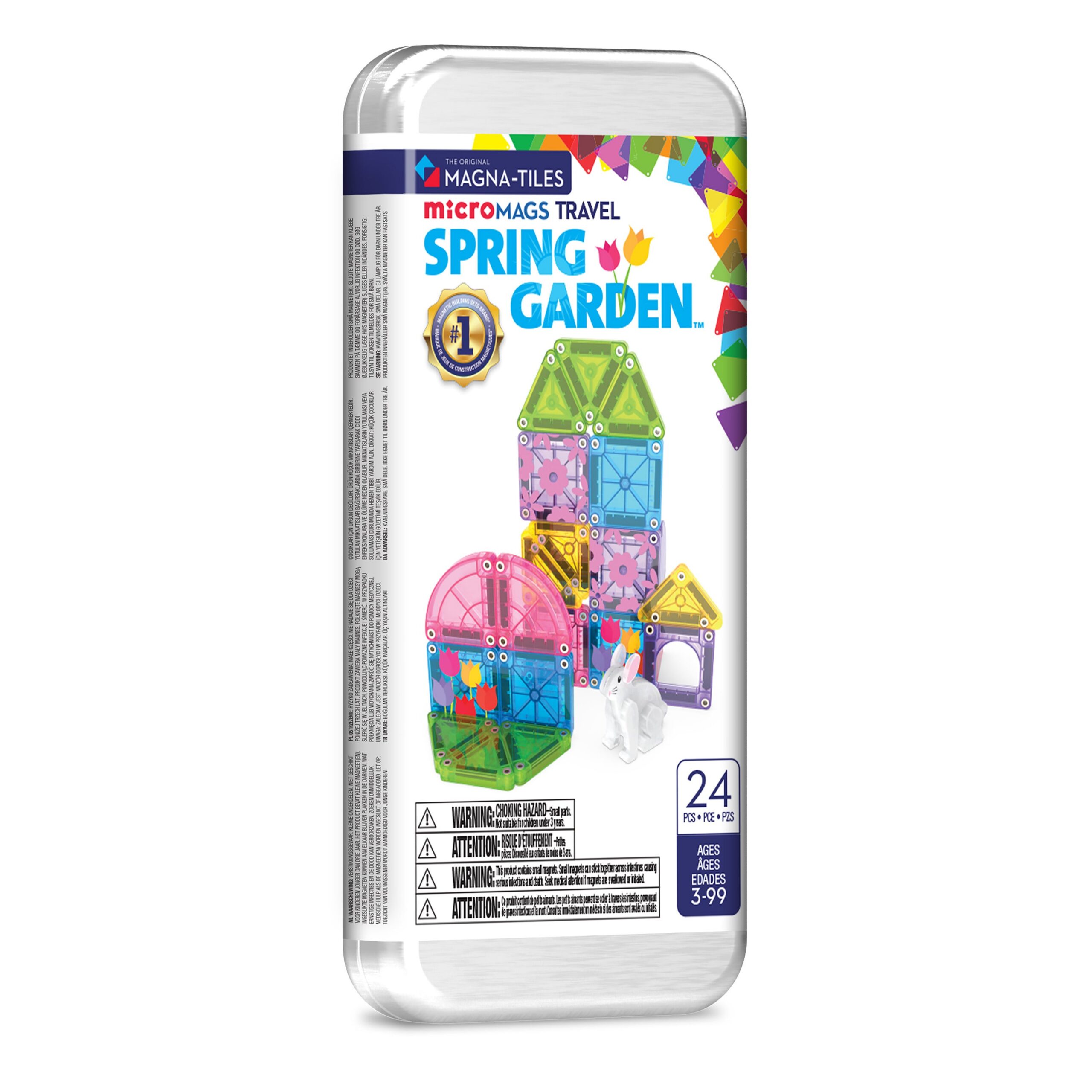 MAGNA-TILES microMAGS reisimagnetiga ehituskomplekt kevadaiale, 24 osa