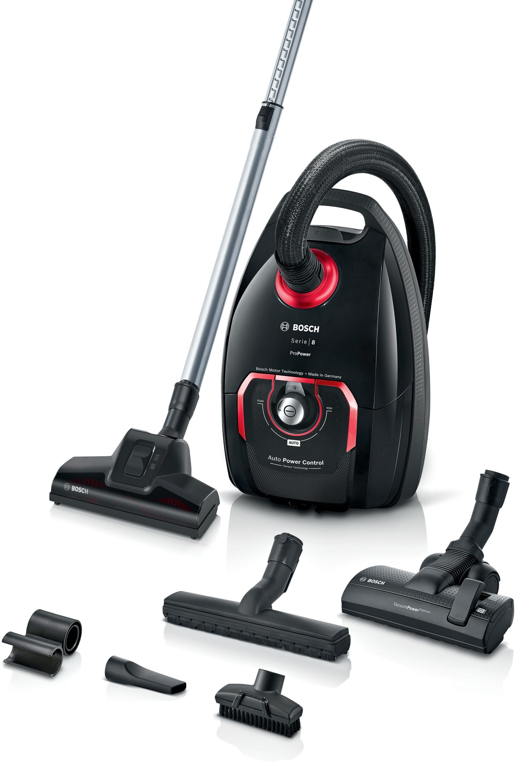 Bosch Serie 8 BGL8POW3A tolmuimeja, must