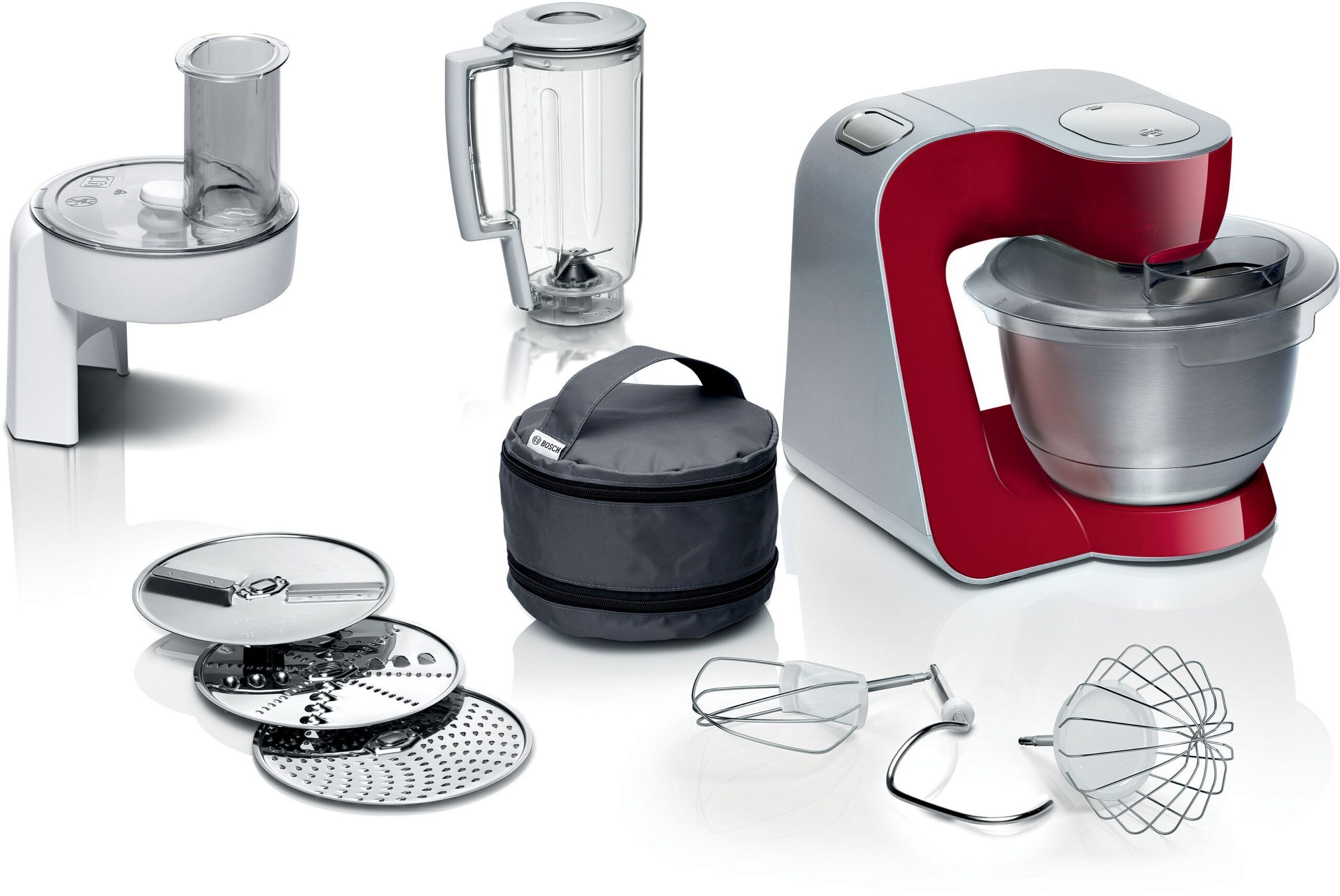 Bosch MUM58720 köögikombain, 3,9 l, punane