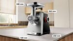 Bosch Serie 8 MFWS835M hakklihamasin, teras - Pilt 2