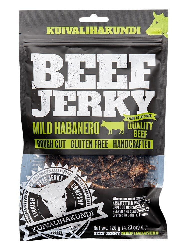 Kuivalihakundi Beef Jerky Mild Habanero 120 g