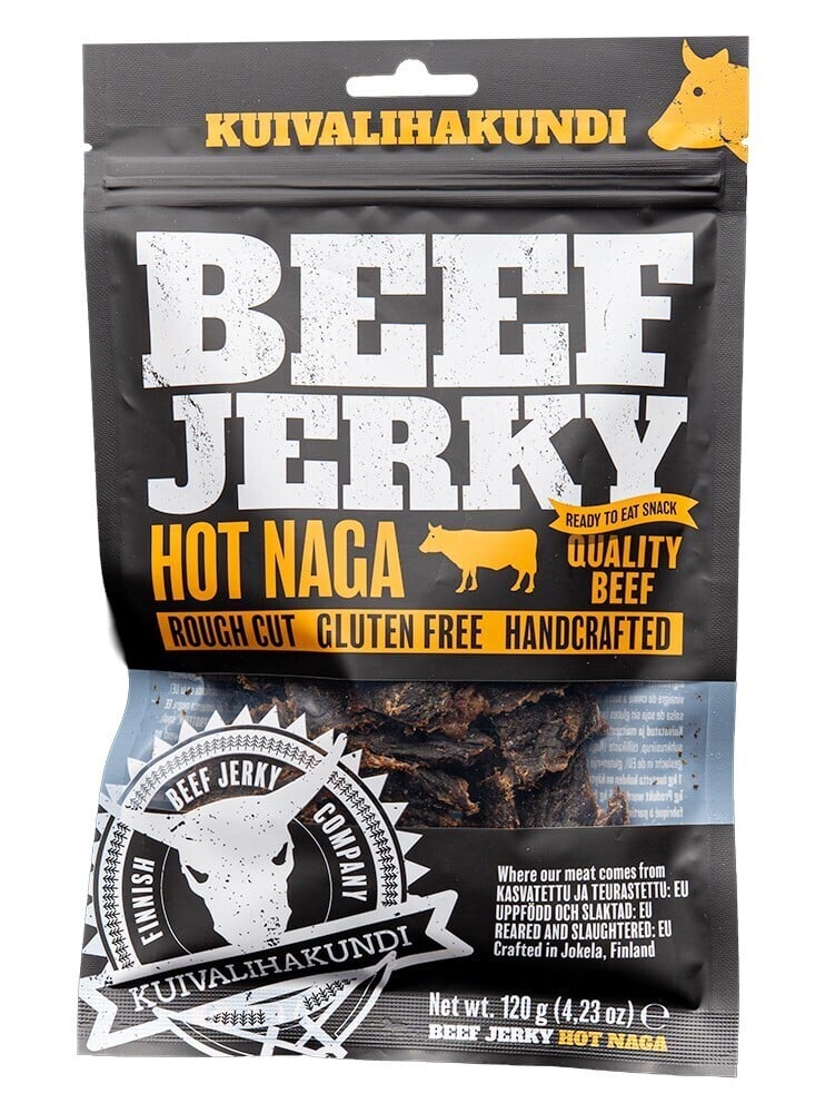 Kuivalihakundi Beef Jerky Hot Naga 120 g