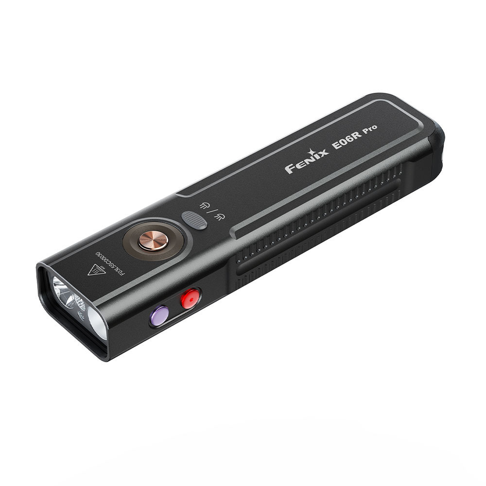 Fenix ​​​​E06R PRO taskulamp, must, 1600 lm