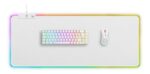 Deltaco WMP90 RGB hiirematt, 900x360x4mm, 13 LED-režiimi, valge - Pilt 4