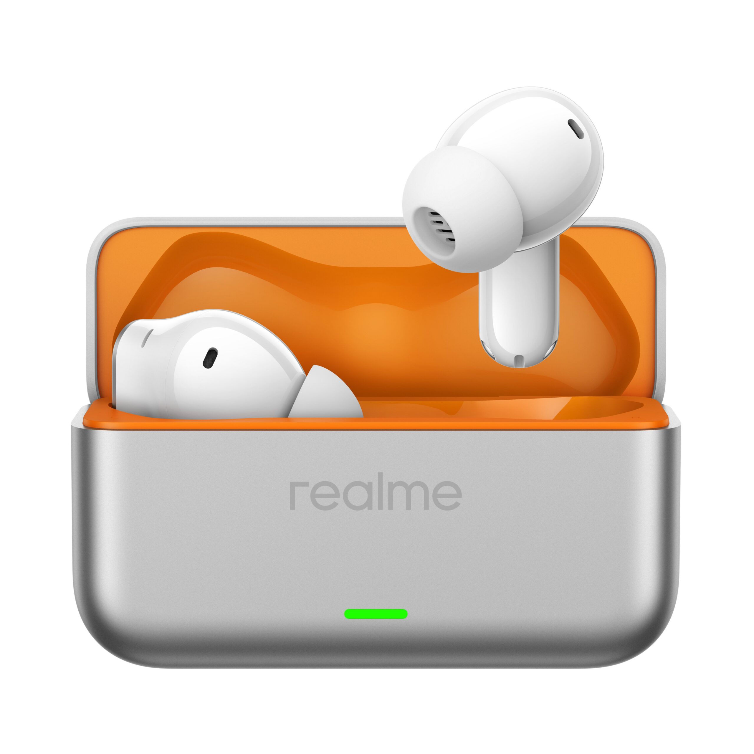 Realme Buds T500 Pro mürasummutavad kõrvaklapid, hõbedane/oranž