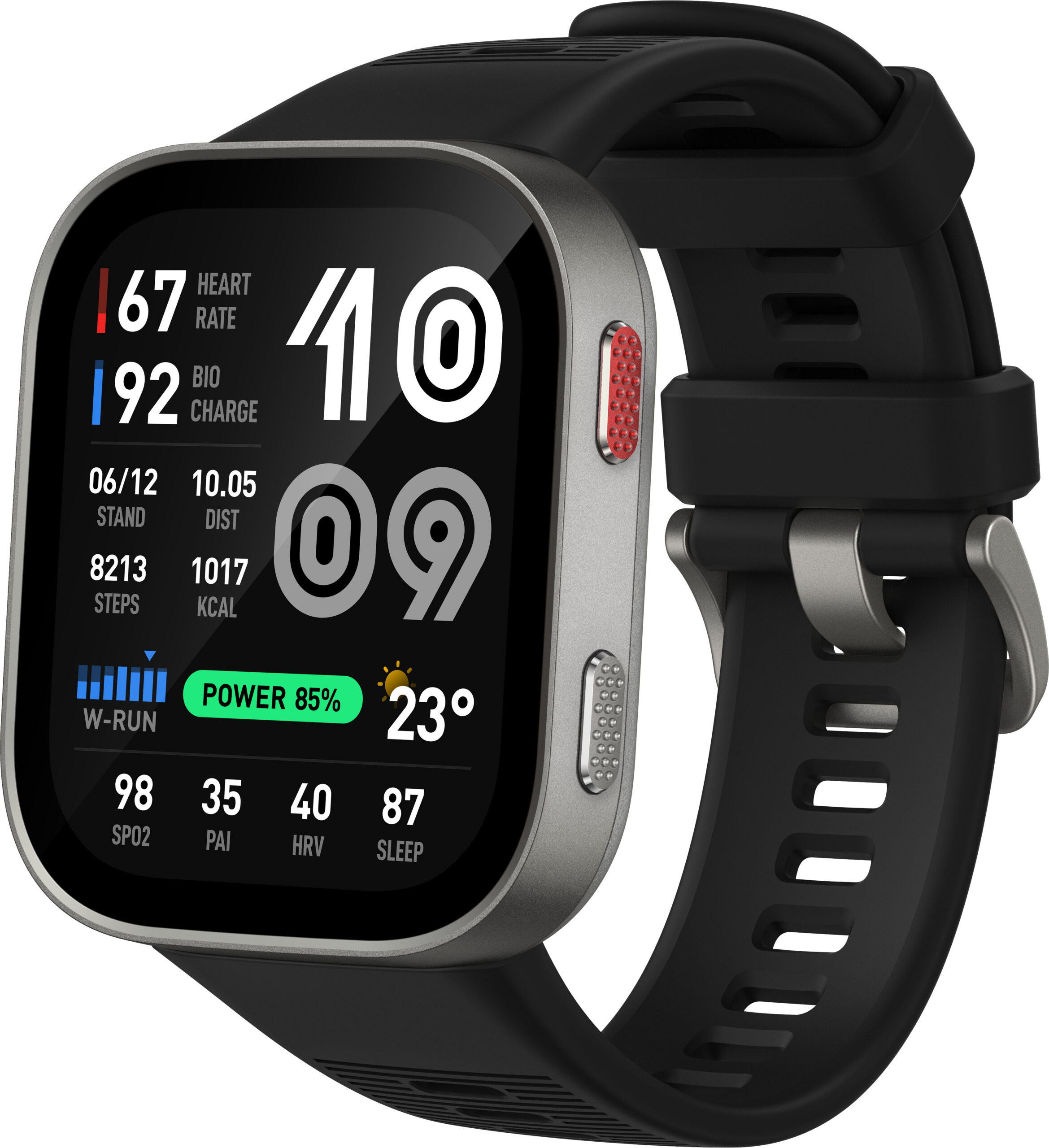 Amazfit Bip Max nutikell, hõbedane