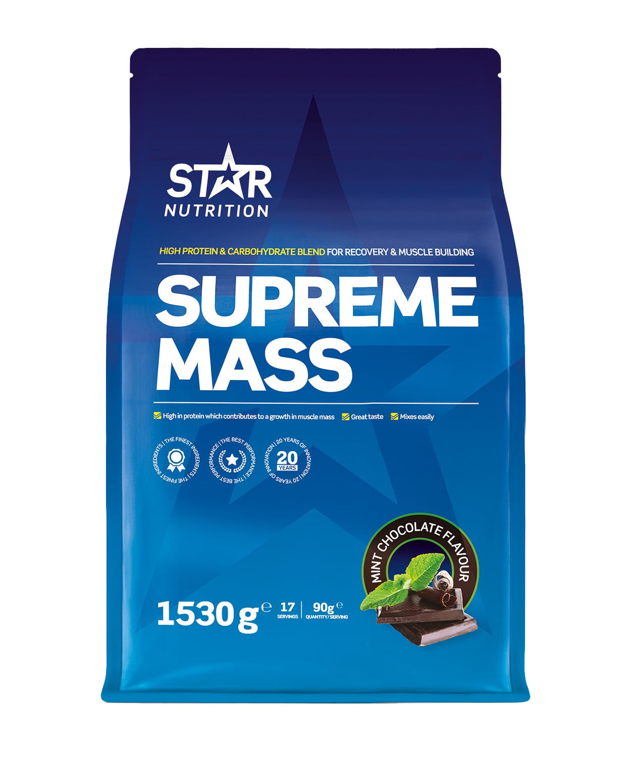 2_1056259-1248x1500-1.jpg Star Nutrition Supreme Mass Mint Chocolate kaalutõusja, 1530 g - Pilt 1