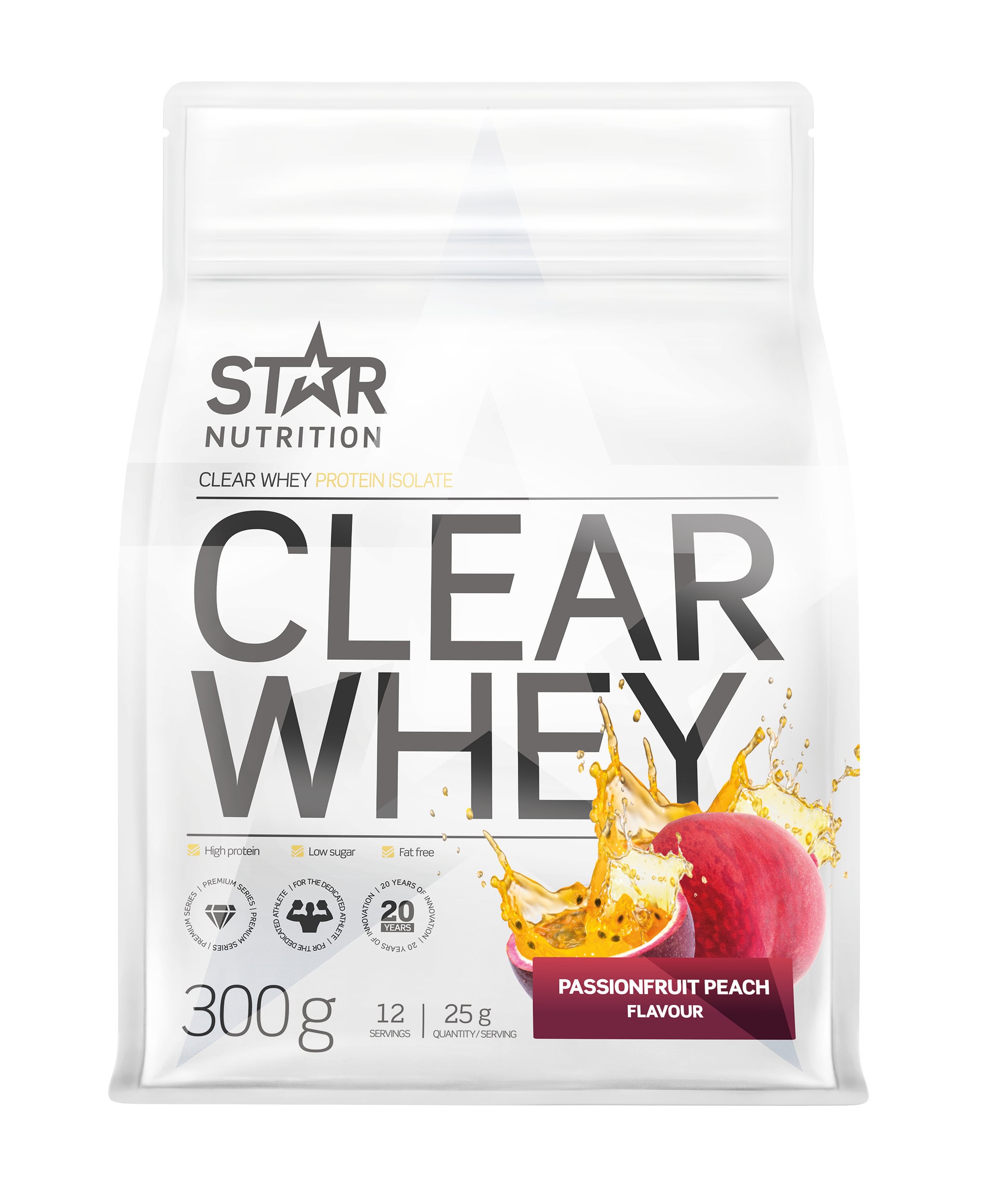 Star Nutrition Clear Whey passionfruit virsiku vadakuvalgupulber, 300 g