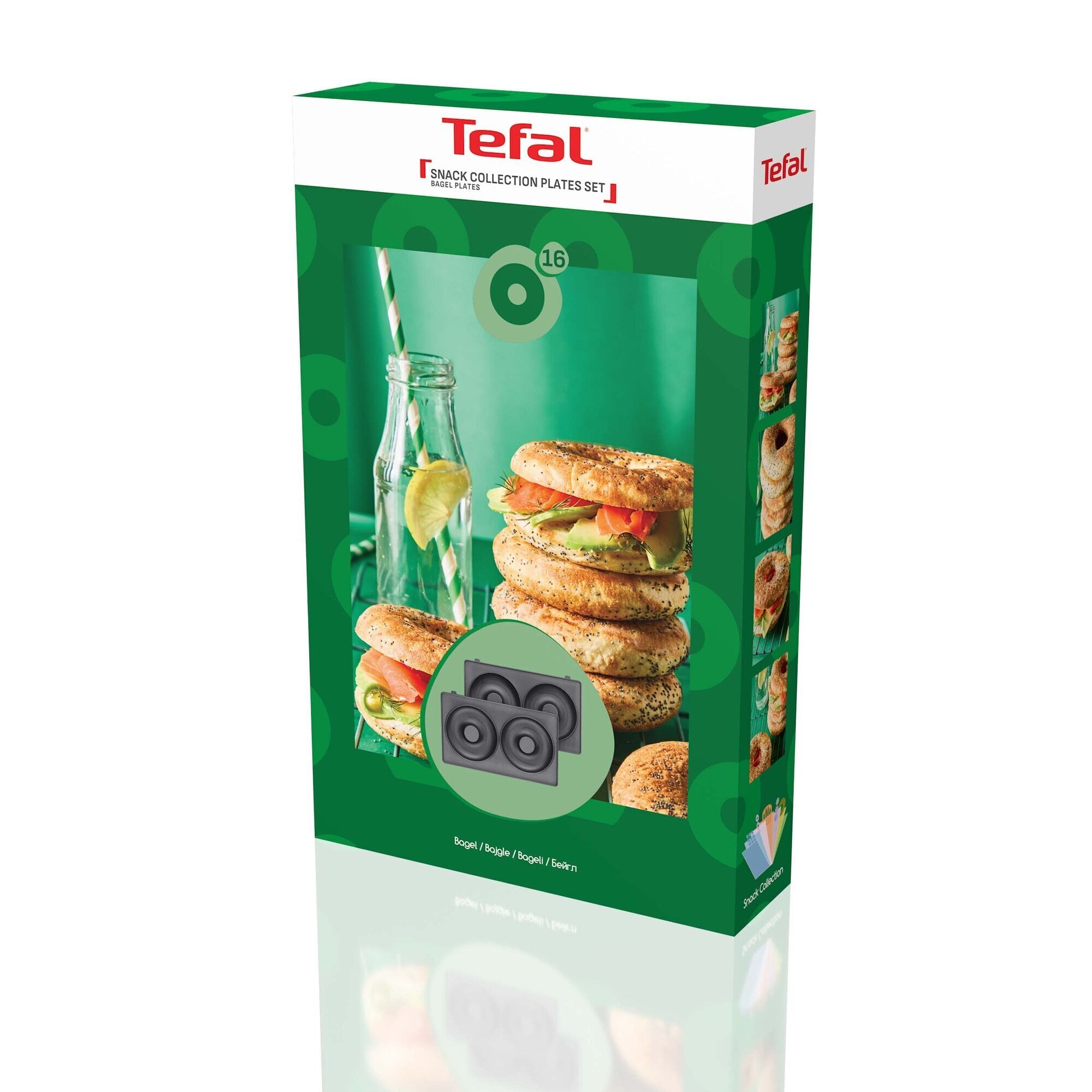 Tefal Snack Collection küpsetusplaadid: 16 bagelit
