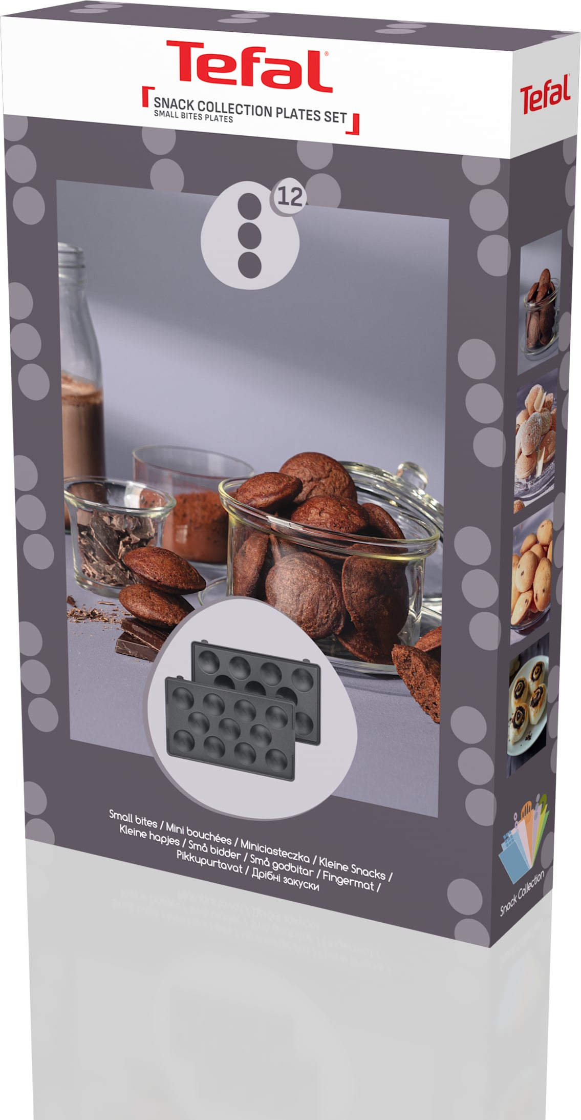 Tefal Snack Collection küpsetusplaadid: 12 väikest ampsu