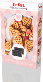 Tefal Snack Collection küpsetusplaadid: 6 südamekujulist vahvlit