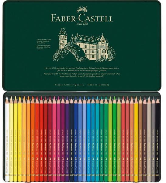 Faber-Castell Polychromos värvipliiatsid karbis, 36 värvi