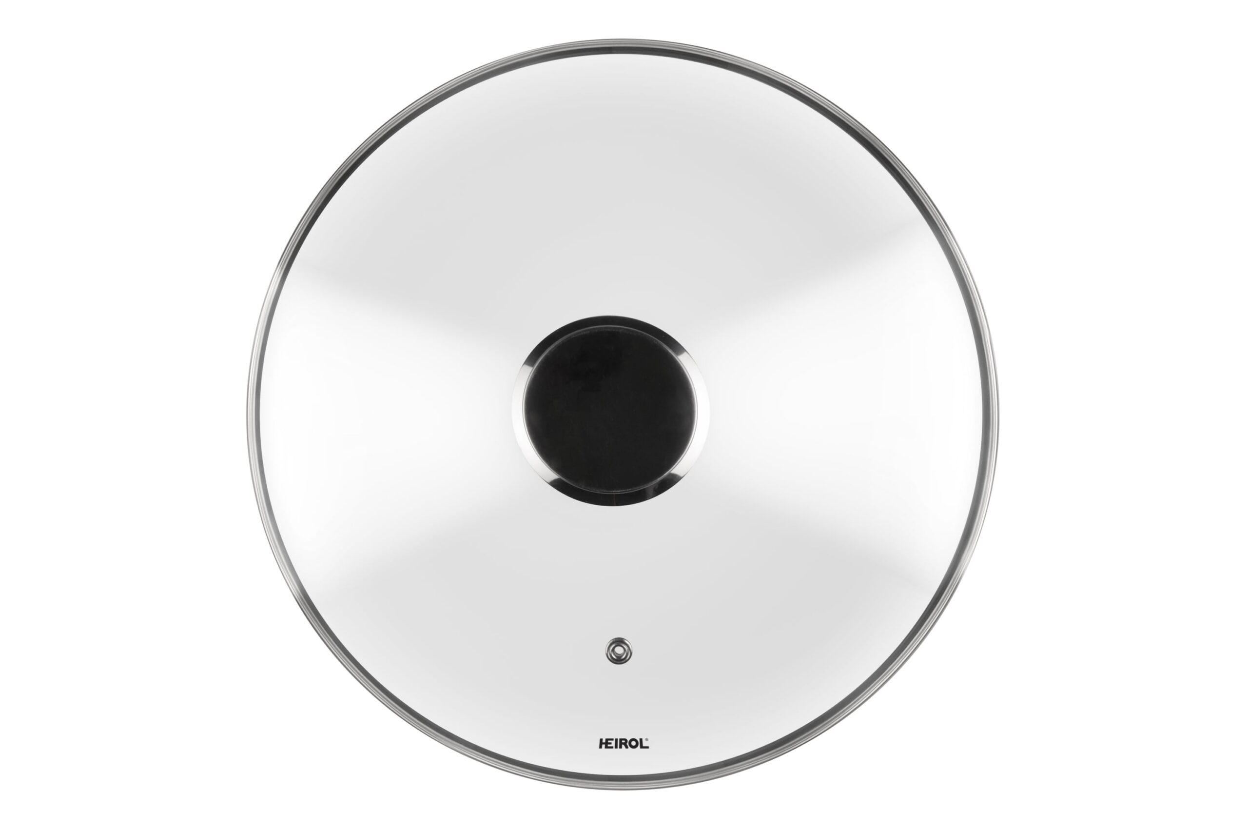 Heirol klaasist kaas terasest nupuga, 26 cm