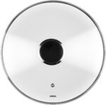 Heirol klaasist kaas terasest nupuga, 28 cm - Pilt 3